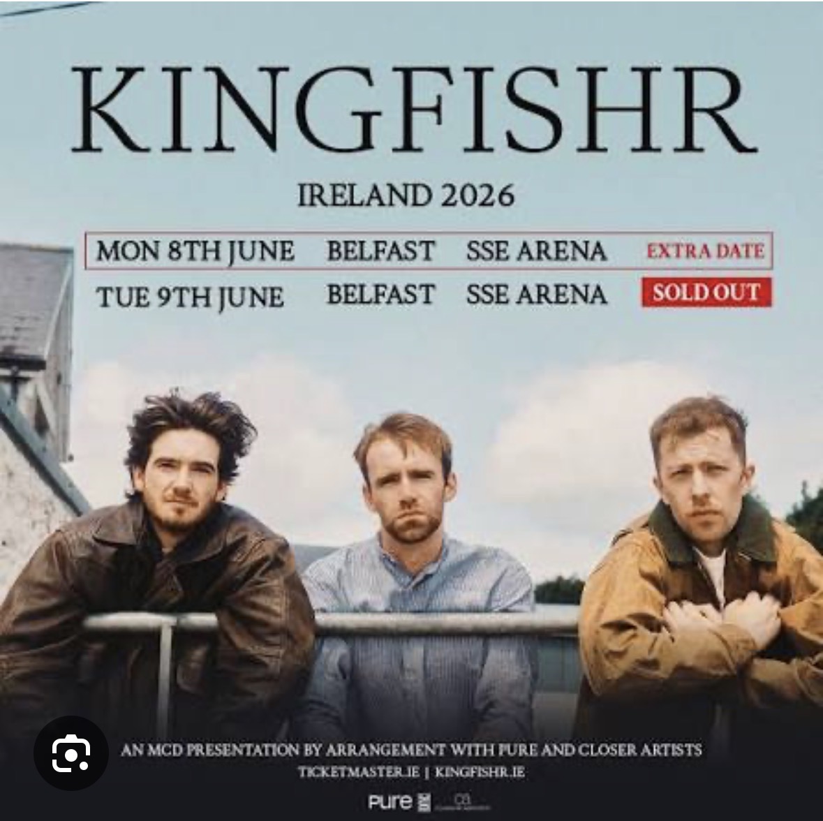 Bus to Kingfishr performing at the SSE Arena Belfast on1st & 2nd June 2026