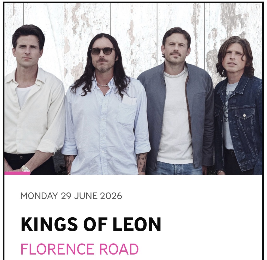 Bus to Kings of Leon at Belsonic on 29th June 2026