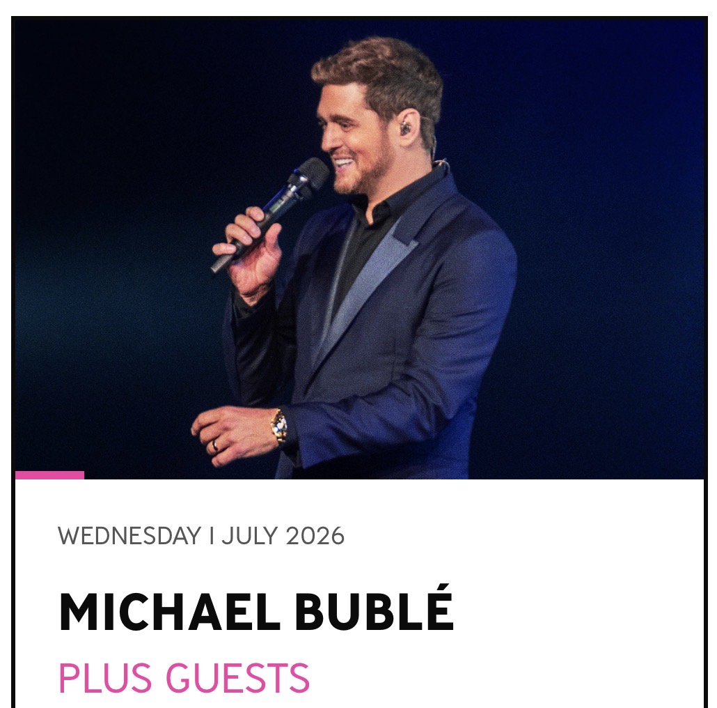 Bus to Michael Buble at Belsonic on 1st July 2026