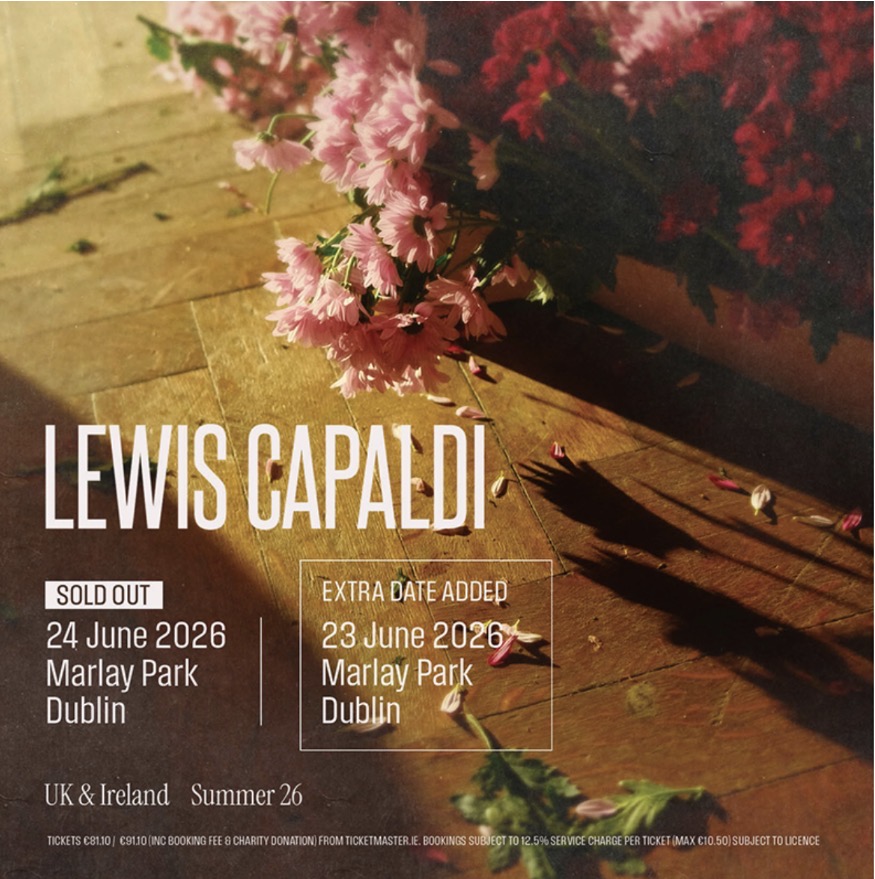Bus to Lewis Capaldi performing at Marley Park Dublin on 23rd & 24th June 2026.