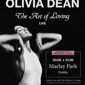Bus to Olivia Dean performing at Marley Park Dublin on 20th & 21st June 2026.