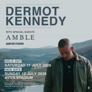 Bus Travel to Dermott Kennedy at Aviva Stadium Dublin on 11th July 2026