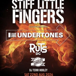 Bus Travel to Stiff Little Fingers performing at CHSQ Belfast on 22nd August