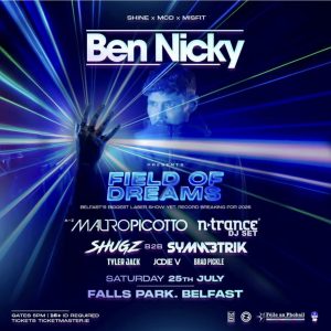 Bus Travel to Ben Nicky at Falls Rd Belfast on 25th July