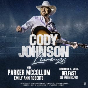 Bus Travel to Cody Johnson performig at O2 Belfast on 4th Nov 2026