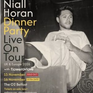 Bus Travel to Niall Horan performing ay O2 Belfast on 15th Nov 2026